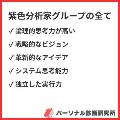 MBTI紫グループ（分析家/NT型）とは？4つの性格タイプの特徴・強み・適職を徹底解説のアイキャッチ画像