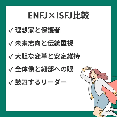 ENFJとISFJの違いと見分け方を徹底解説！のアイキャッチ画像