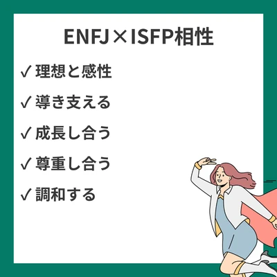 ENFJとISFPの相性を徹底解説！導く者と自由な芸術家の関係性のアイキャッチ画像