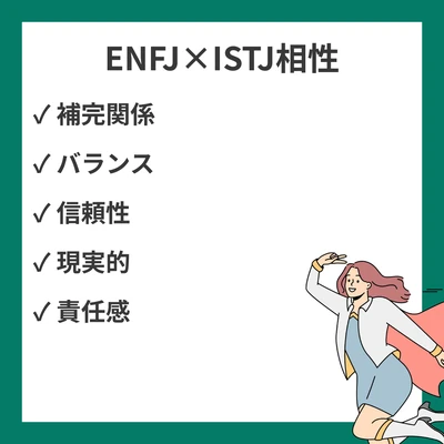 ENFJとISTJの相性を徹底解説！理想家と実務家の補完関係のアイキャッチ画像