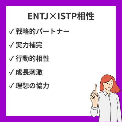 ENTJとISTPの相性を徹底解説！のアイキャッチ画像