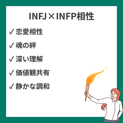 INFJとINFPの相性｜理想主義者同士の深い絆を解説のアイキャッチ画像