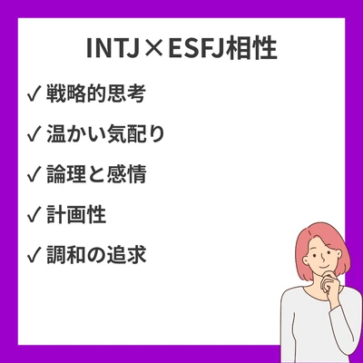 INTJとESFJの相性を徹底解説！のアイキャッチ画像