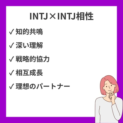 INTJとINTJの相性と違いを徹底解説！のアイキャッチ画像