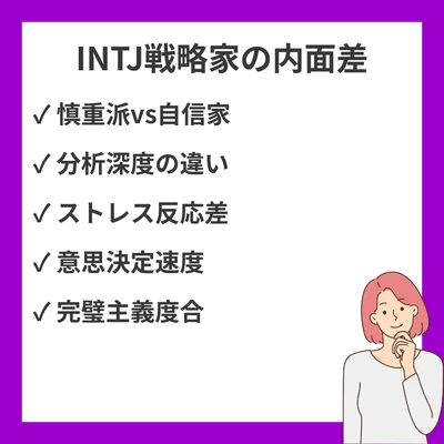 INTJ-TとINTJ-Aの違いは？20の具体的シーンで徹底比較のアイキャッチ画像