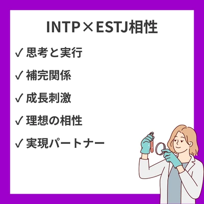 INTPとESTJの相性を徹底解説！のアイキャッチ画像