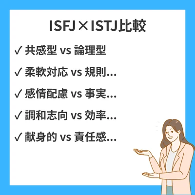 ISFJとISTJの違いと見分け方を徹底解説！のアイキャッチ画像