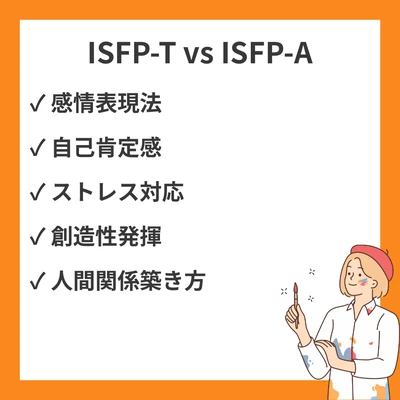 ISFP-TとISFP-Aの違いは？20の具体的シーンで徹底比較のアイキャッチ画像