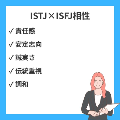 ISTJとISFJの相性を徹底解説！二人の守護者タイプの関係性のアイキャッチ画像